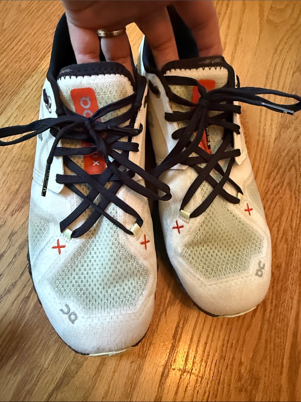 On Cloud X 3 Sneakers Ivory/Flame Men’s Size 9 - Picture 7 of 13
